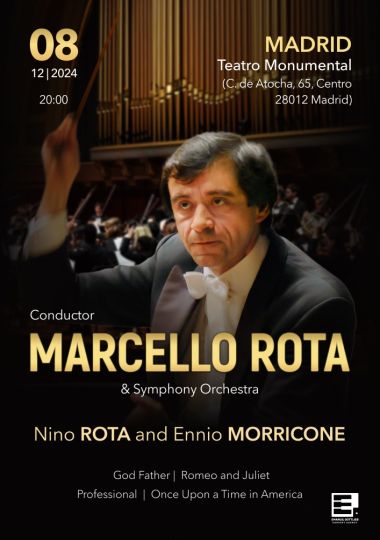 MARCELLO ROTA & Orquesta Sinfónica. «Nino ROTA y Ennio MORRICONE»